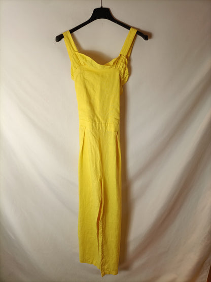 ZARA. Mono lino amarillo T.13/14(xxs)