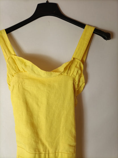 ZARA. Mono lino amarillo T.13/14(xxs)
