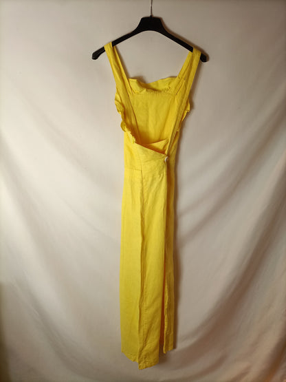 ZARA. Mono lino amarillo T.13/14(xxs)