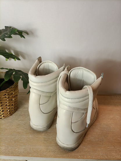 MARC BY MARCC JACOBS. Zapatillas blancas  plataforma interior. T 39.5