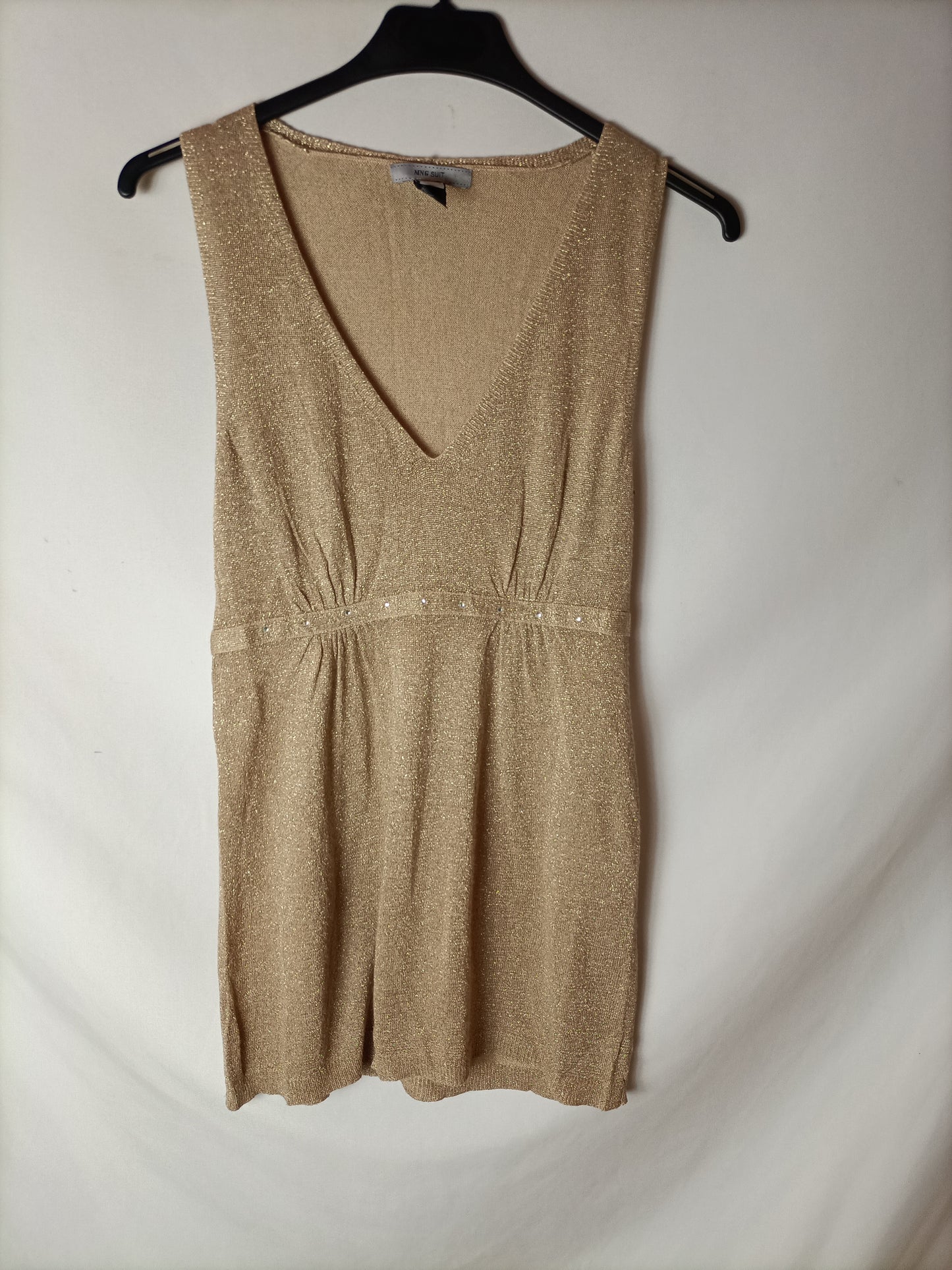 MANGO. Top dorado. T S