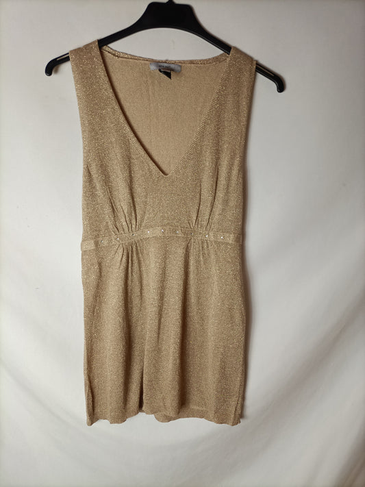 MANGO. Top dorado. T S