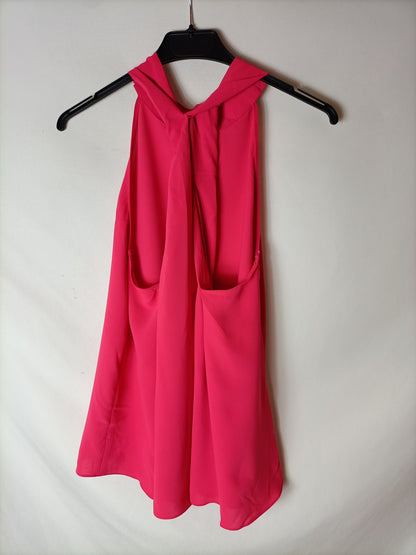 ZARA. Fuchsia pink halterneck top. TM