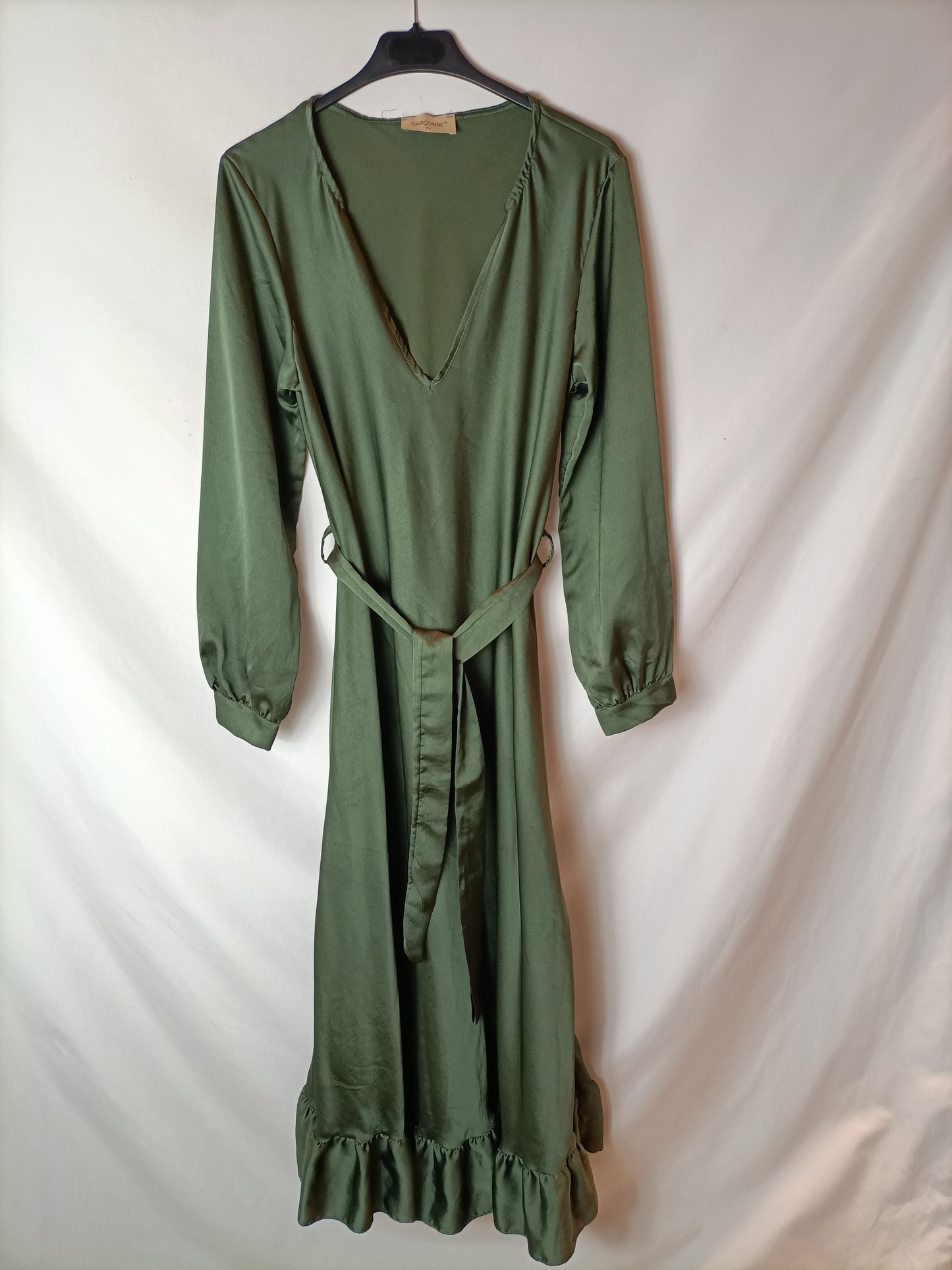 GARCONNE. Vestido largo verde T.u(s/m)