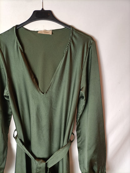 GARCONNE. Vestido largo verde T.u(s/m)