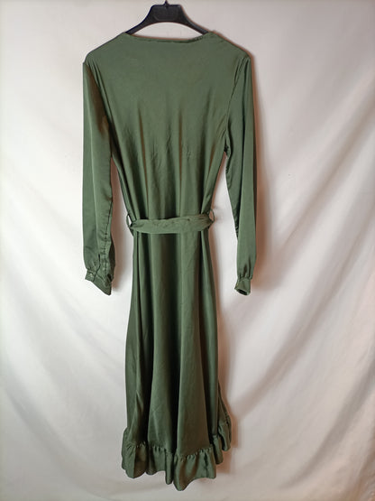 GARCONNE. Vestido largo verde T.u(s/m)