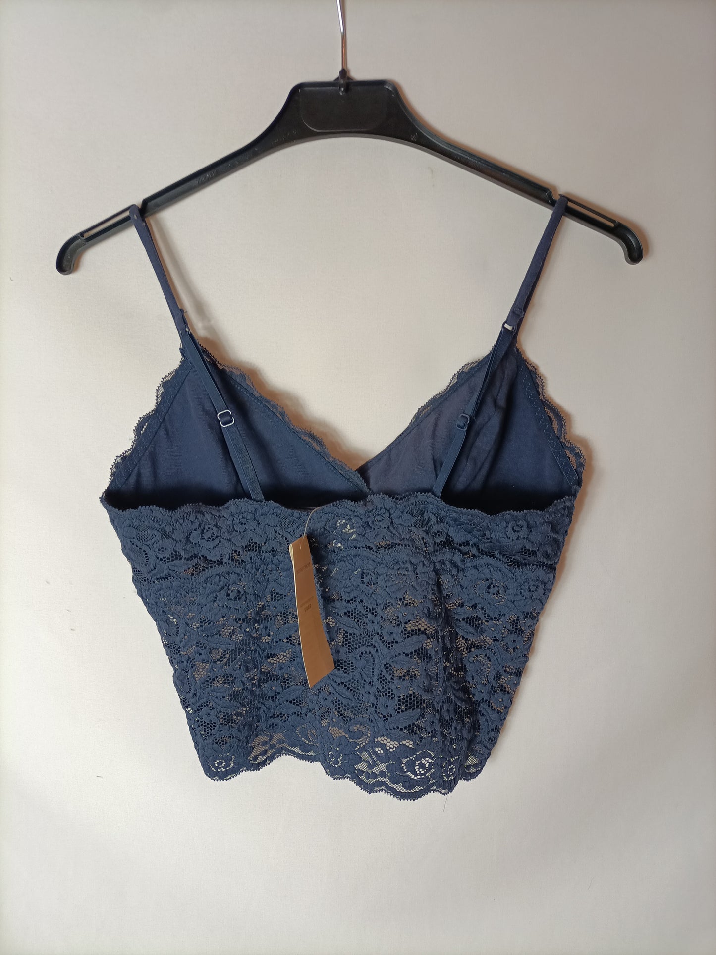 WOMEN'SECRET. Croptop encaje azul T.s