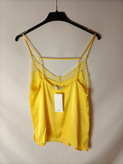 MANGO. Top lencero amarillo T.s