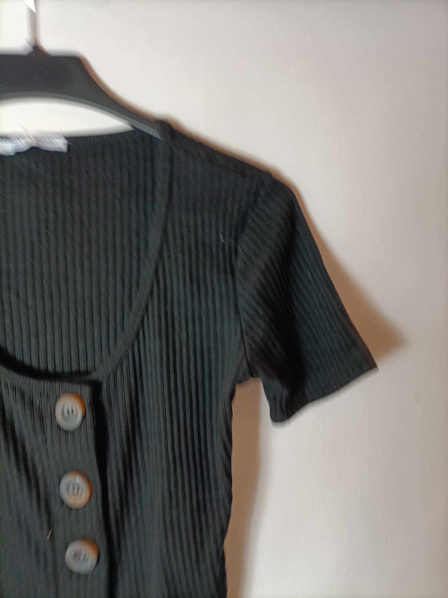 ZARA. Black button-down top