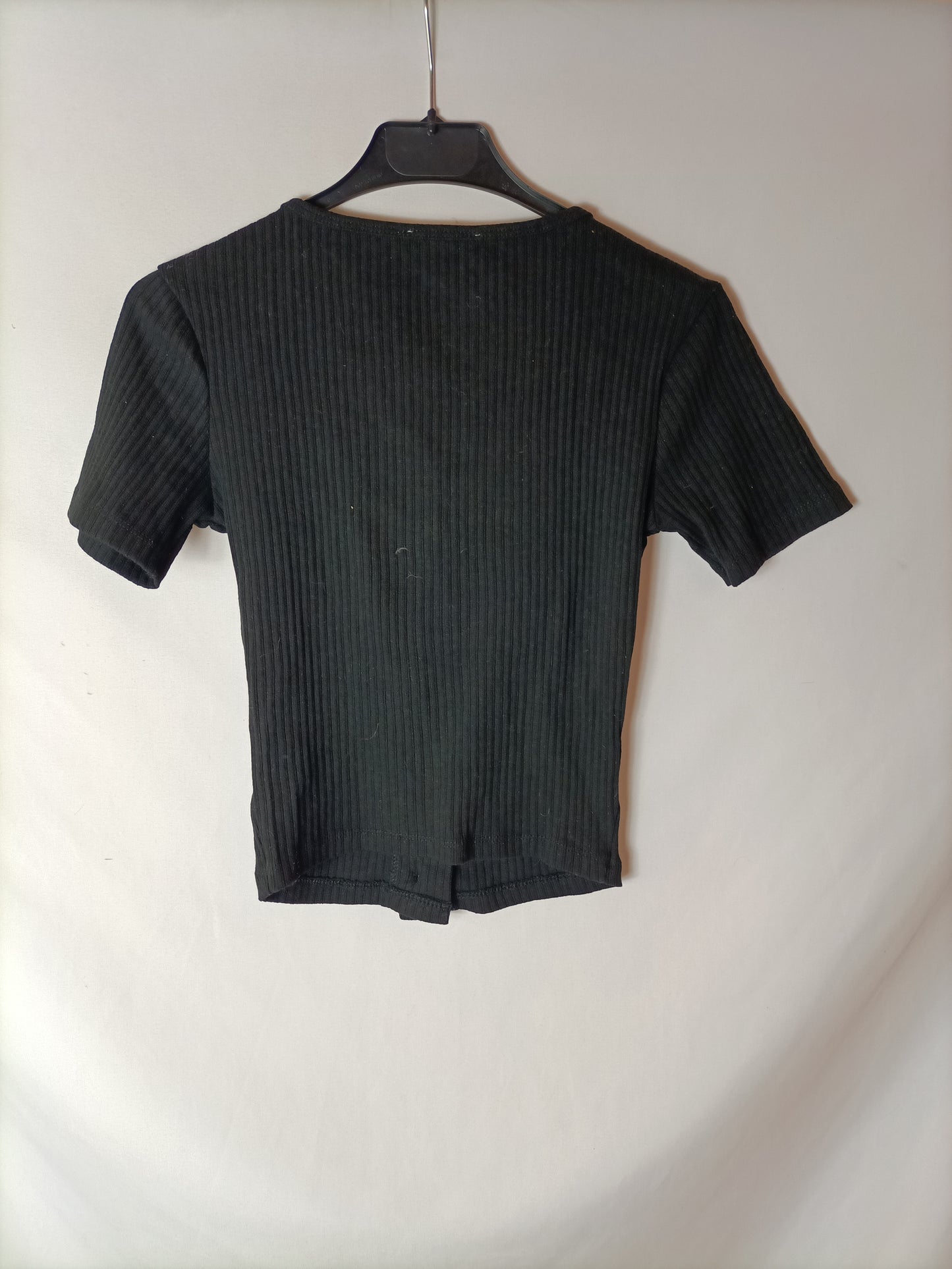 ZARA. Black button-down top