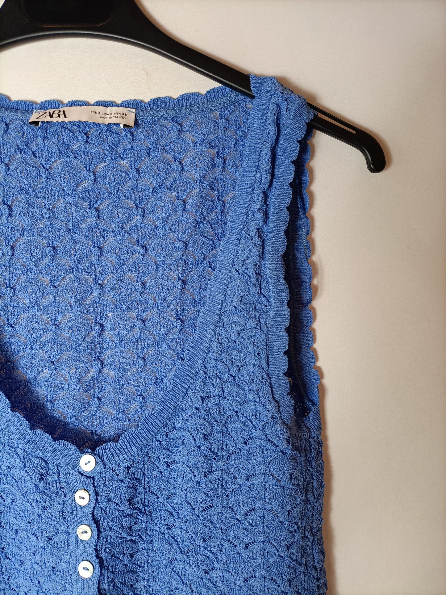 ZARA. Top de hilo textura. T S