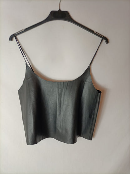 LEFTIES. Croptop efecto piel. T S