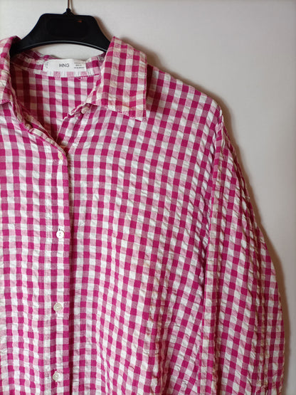 MANGO. Camisa de cuadros vichi T.s