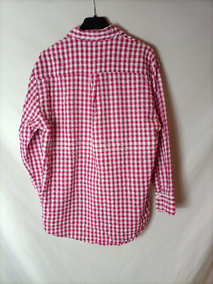 MANGO. Camisa de cuadros vichi T.s