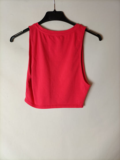 ZARA. Pink Ts Crop Top