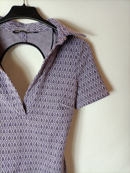 ZARA. Body lila retro T.xs