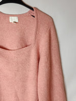H&M. Jersey rosa cortito T.xs