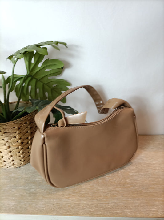 OTHERS. Camel leatherette bag