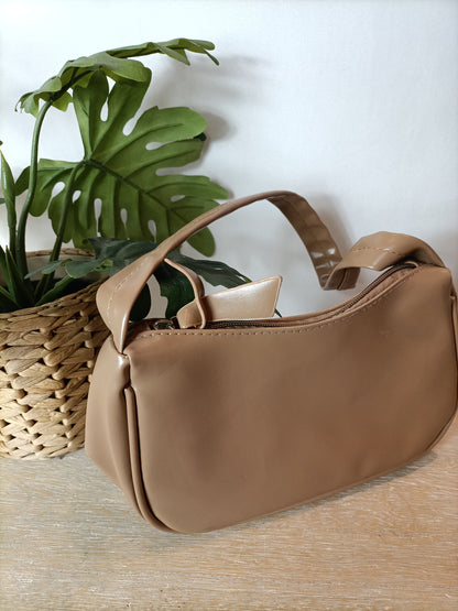 OTHERS. Camel leatherette bag