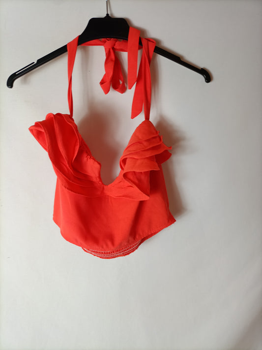 SHEIN. Orange Crop Top Ts