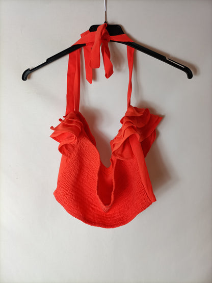 SHEIN. Croptop naranja T.s