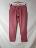 COMPTOIR DES COTONNIERS. Pantalón rayas rosa T.34
