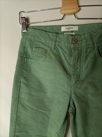 ISABEL ÉTOILE MARANT. Pantalón verde panaT.34