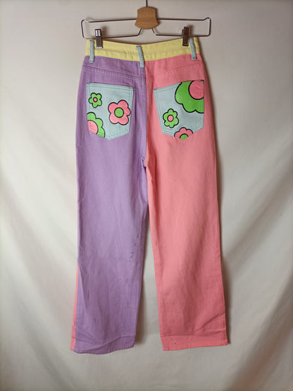 OTRAS. Pantalón denim colores T.34(tara)