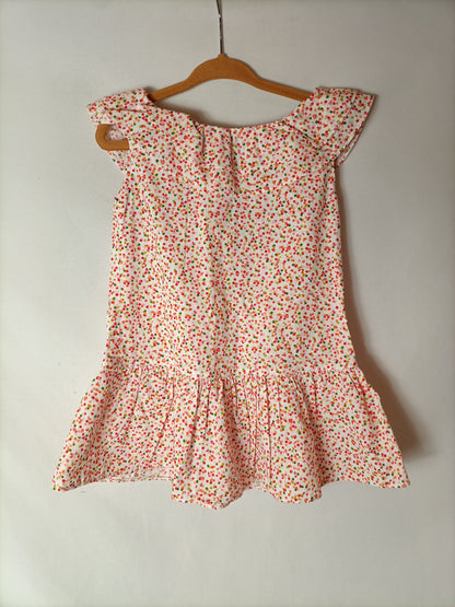 THE LITTLE TURTLE. Floral dress, sizes 2-3 years