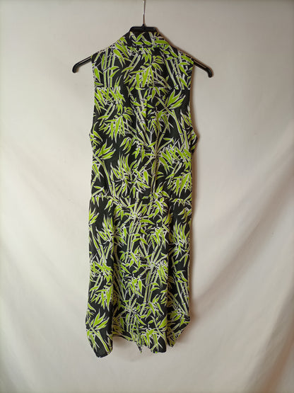 MICHAEL KORS. Printed button-down dress. Size 2 (XS)