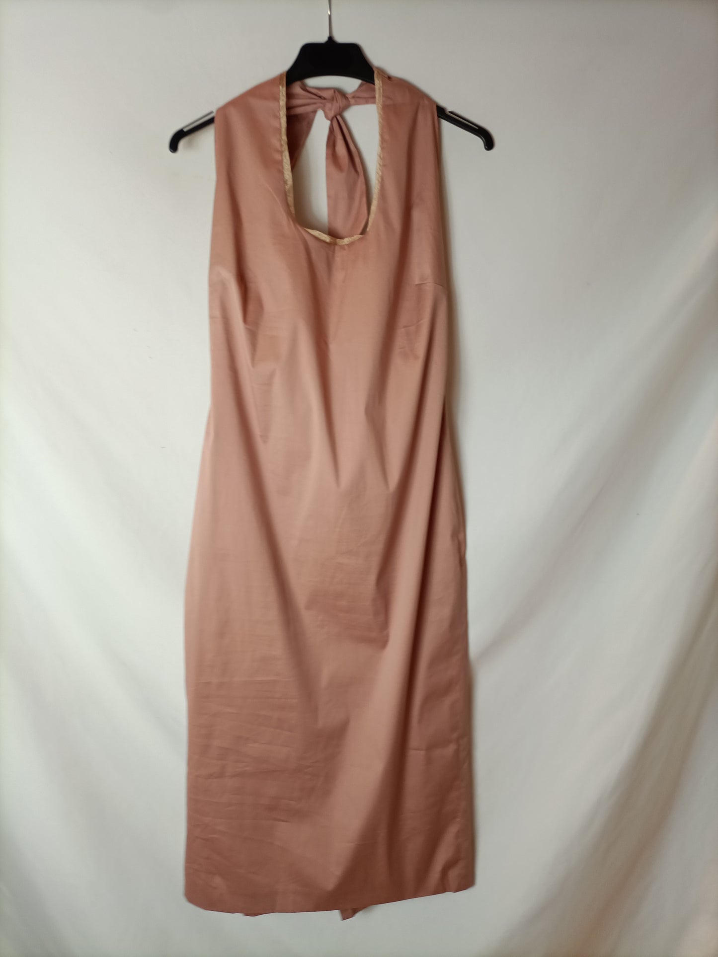 OTHER. Pale pink halterneck midi dress. TM/L