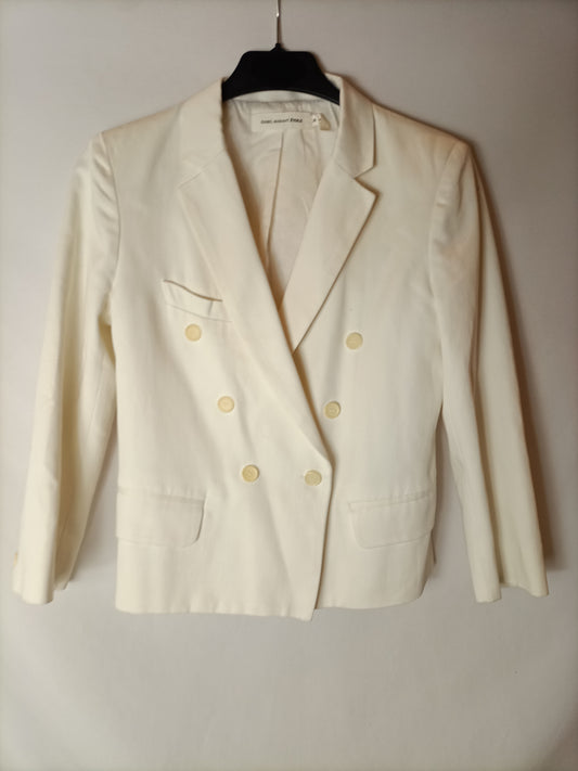 ISABEL MARANT. Chaqueta blanca corta botones. T 36