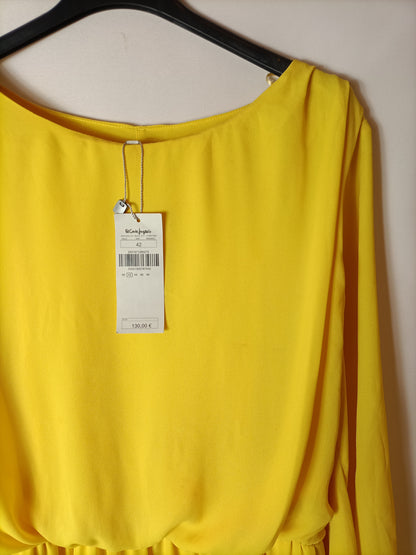 EL CORTE INGLÉS. Long yellow dress, size 42