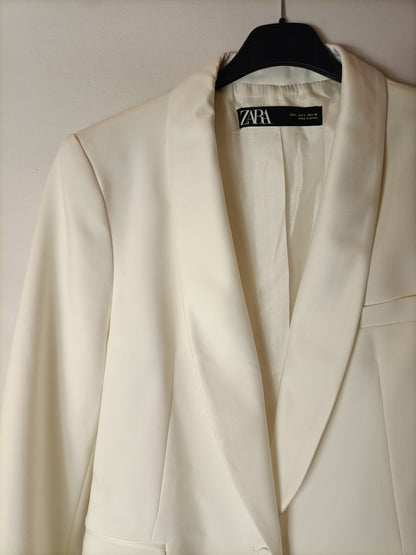 ZARA. Blazers blanxa solapa T.L