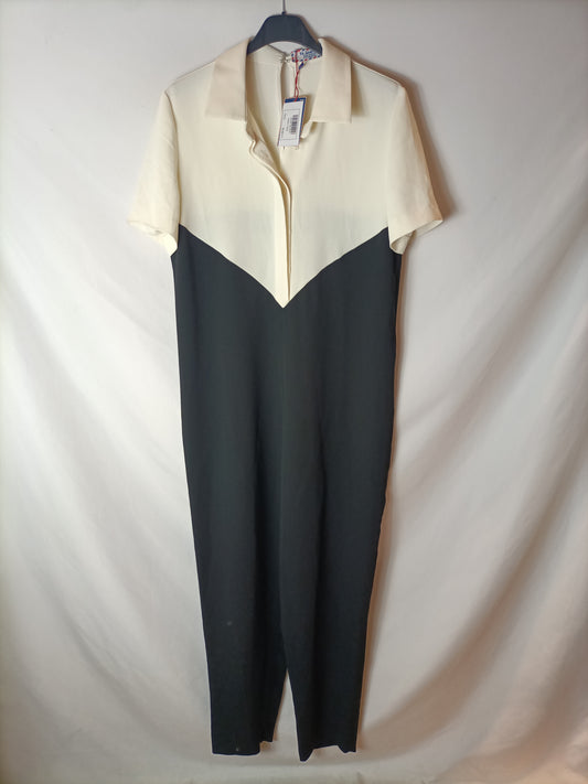 THE GOOSE. Two-tone jumpsuit, size 40
