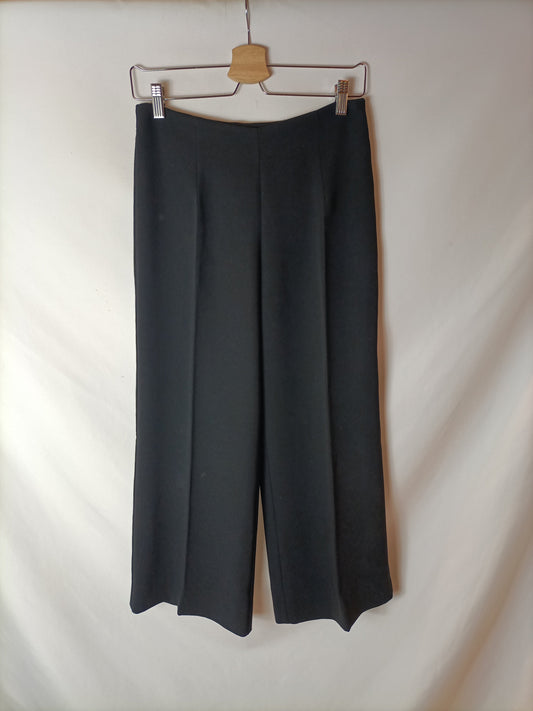 OTRAS. Pantalón culotte pinzas negros. T M
