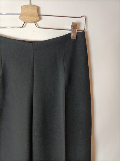 OTRAS. Pantalón culotte pinzas negros. T M