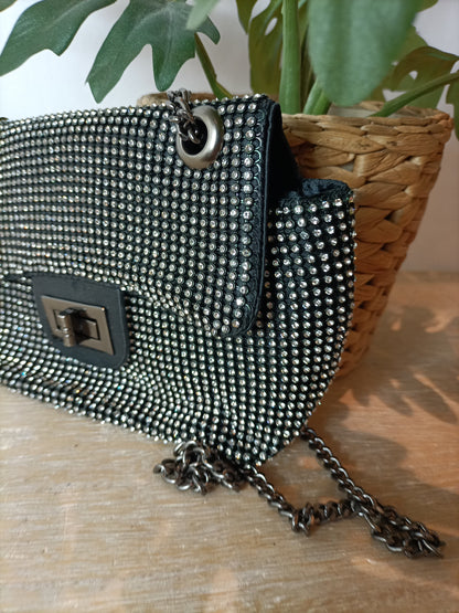 OTHER. Mini black bag with glitter