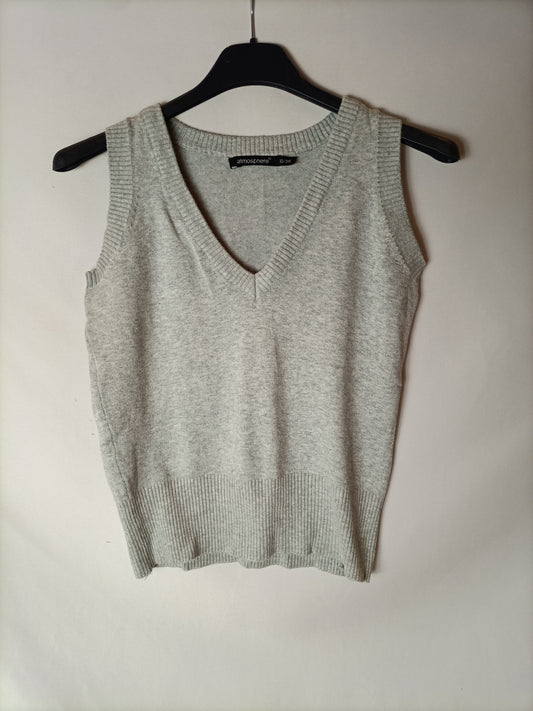 PRIMARK. Chaleco gris T.10/38(xs)