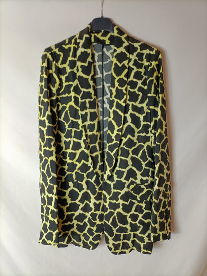 MSGM. Flowy black printed blazer. T 42 (40)