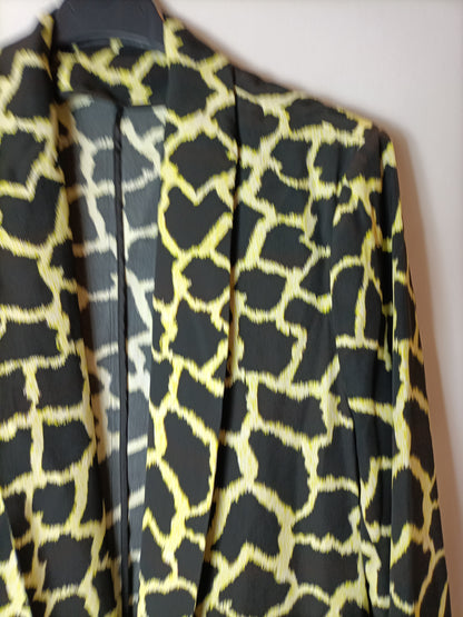 MSGM. Flowy black printed blazer. T 42 (40)