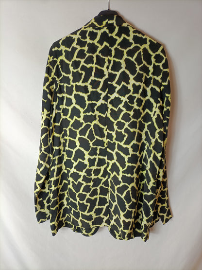 MSGM. Flowy black printed blazer. T 42 (40)