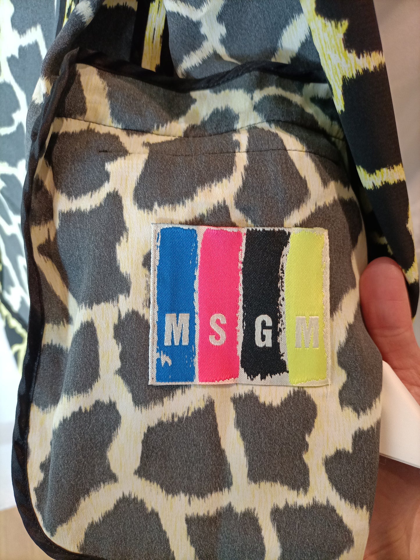 MSGM. Flowy black printed blazer. T 42 (40)