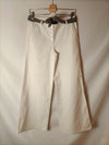 BA&SH. Pantalón blanco culotte. T 1 (36)