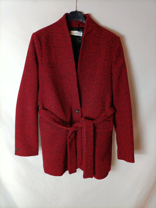 MANGO. Chaqueta pata de gallo  T.m