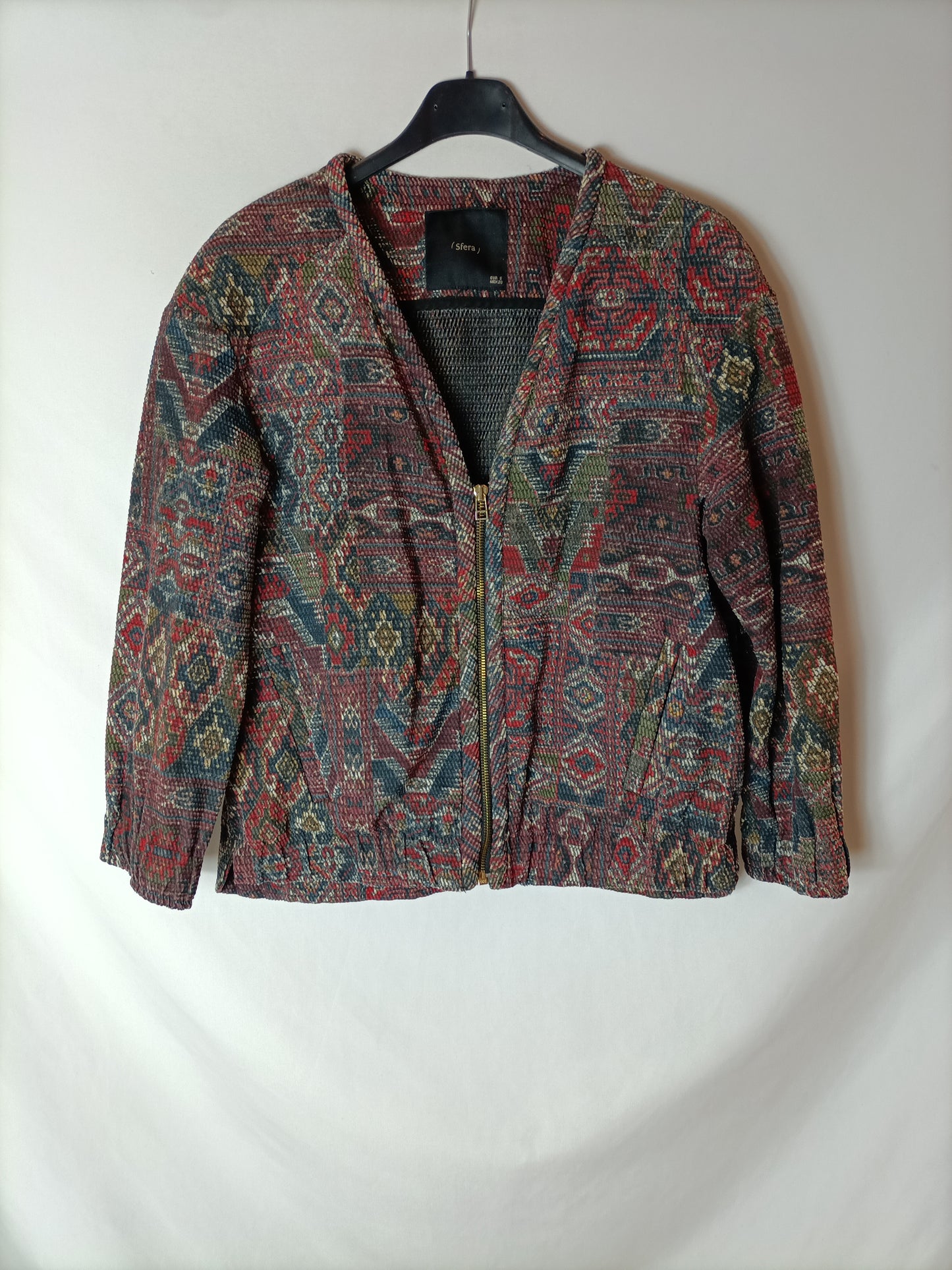 SFERA. Textured Ts printed jacket