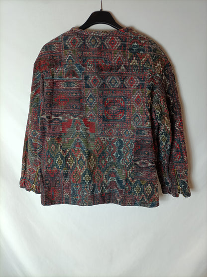 SFERA. Textured Ts printed jacket