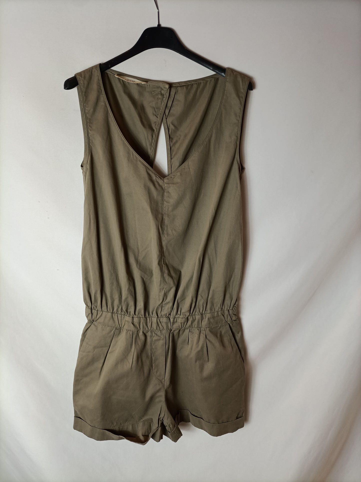 MAURO GRIFONI. Short green jumpsuit. T 38