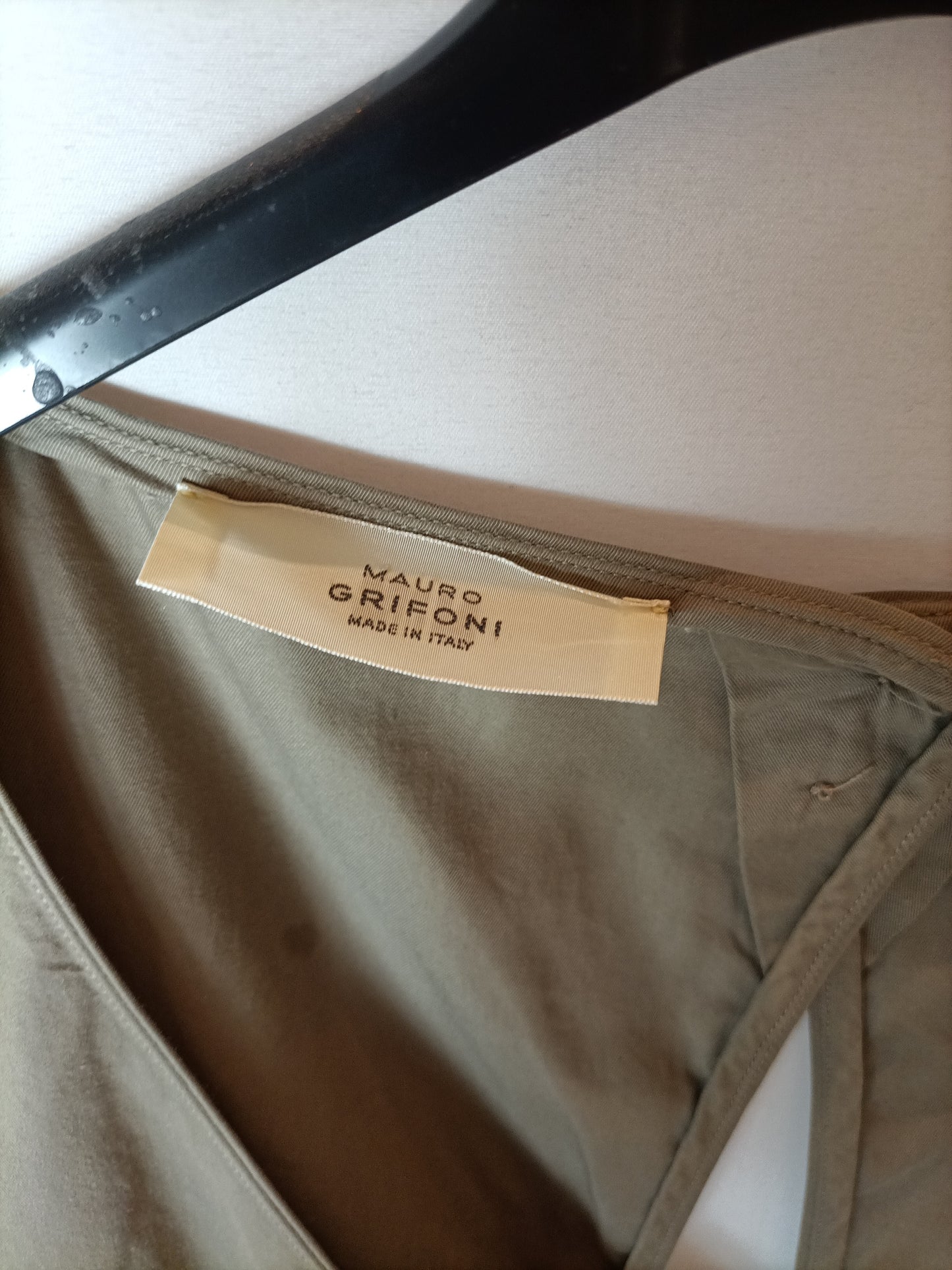 MAURO GRIFONI. Short green jumpsuit. T 38