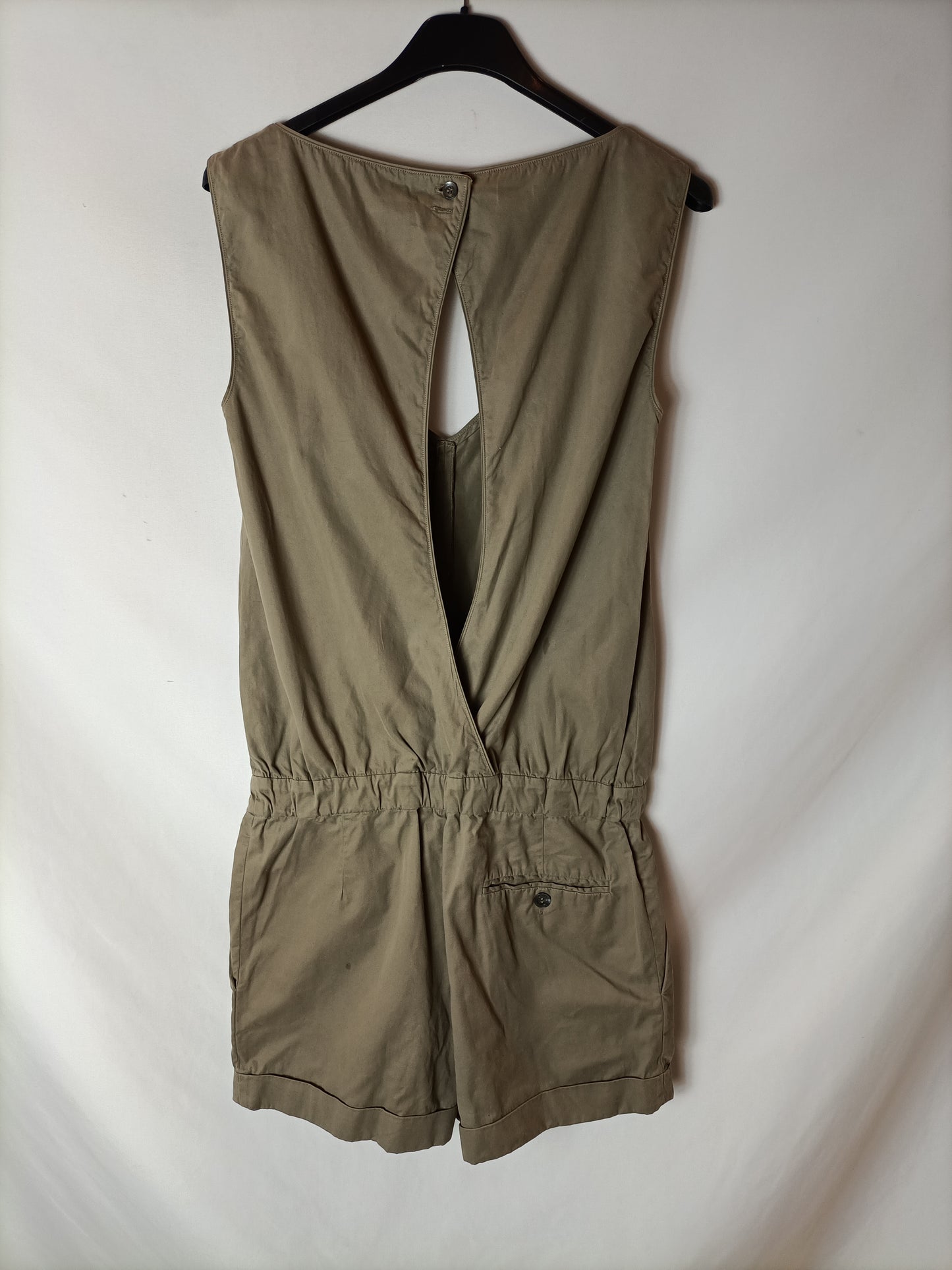 MAURO GRIFONI. Short green jumpsuit. T 38